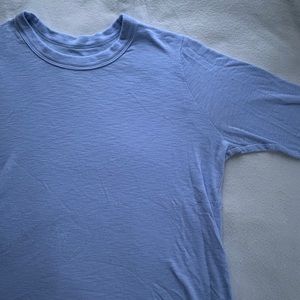 Baby Blue Aerie Ribbed Long Sleeve Top